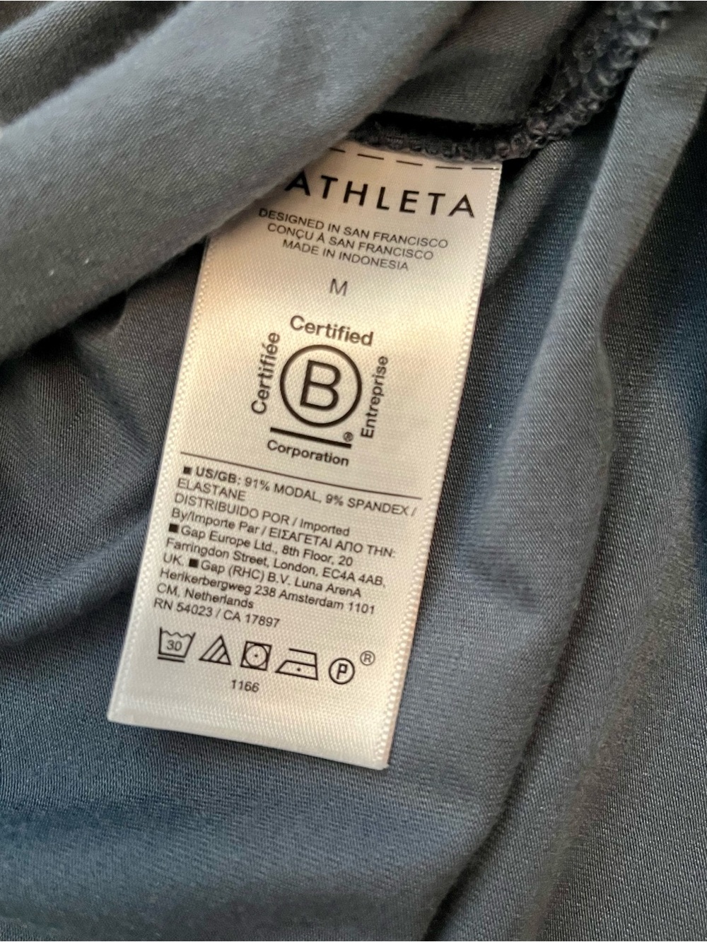 Super Soft Athleta V-Neck Maxi Tank Dress, Blue-Grey, Size M - Picture 7 of 7